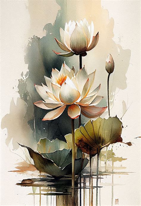 水墨荷花畫法|48荷花的画法（一）lotus flower painting lesson